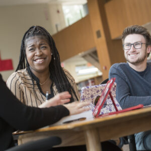 Admissions marketing photography at Regis College in suburban Boston