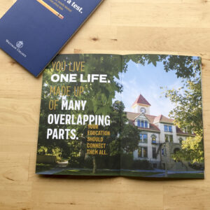 The recently published Whitman College Viewbook. Photography by Matthew Lester