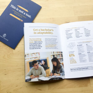 The recently published Whitman College Viewbook. Photography by Matthew Lester