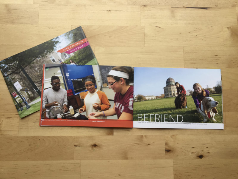 College and university admissions marketing images by Matthew Lester