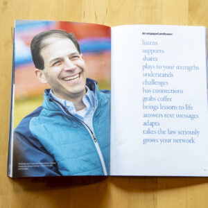 New published college and university admissions marketing photography by Matthew Lester