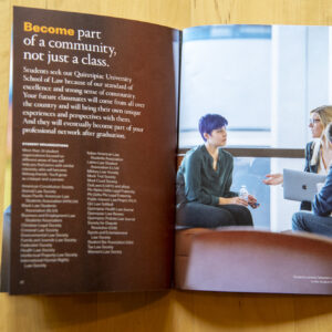 New published college and university admissions marketing photography by Matthew Lester