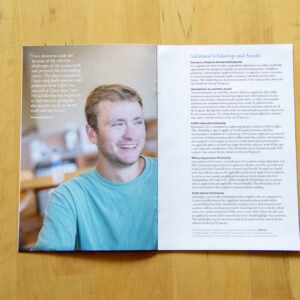 New published college and university admissions marketing photography by Matthew Lester