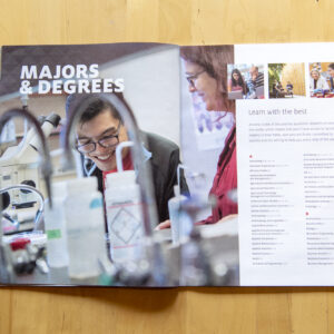 New published college and university admissions marketing photography by Matthew Lester