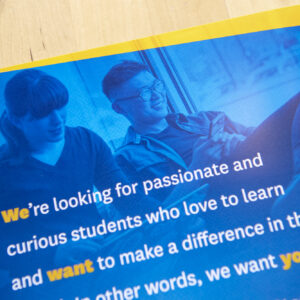 New published college and university admissions marketing photography by Matthew Lester