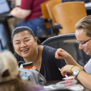 Higher education admissions photography